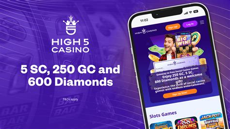 High 5 Casino Review: 250 GC, 5 SC + 600 Diamonds in 2024.